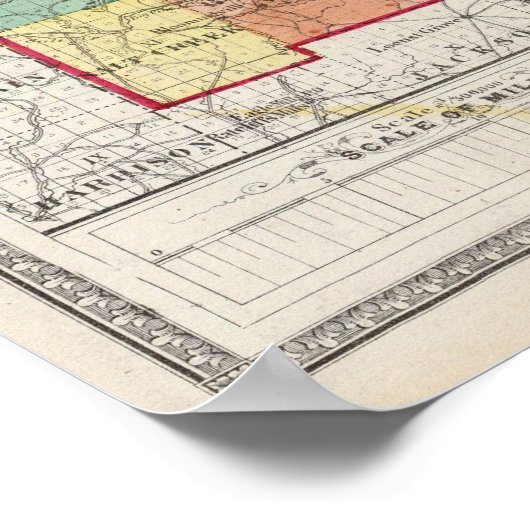 Ohio Landkreises Poster (Ecke)