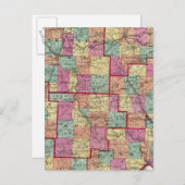 Ohio Landkreises Postkarte (Vorne/Hinten)