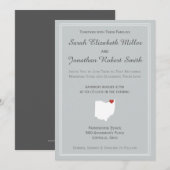 Ohio Liebe - Einladung zu Hochzeiten individuell (Vorne/Hinten)