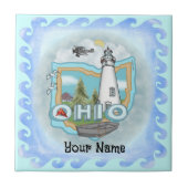 Ohio Lighthouse Fliese (Vorderseite)