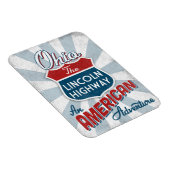 Ohio Lincoln Highway Vintag Amerika Magnet (Rechte Seite)