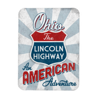 Ohio Lincoln Highway Vintag Amerika Magnet