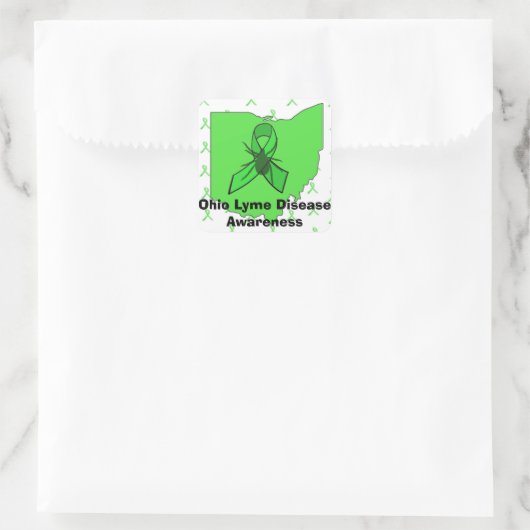 Ohio Lyme Disease Awareness Stickers (Tasche)