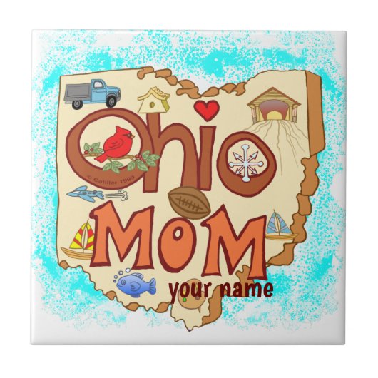 Ohio Mama Fliese (Vorderseite)