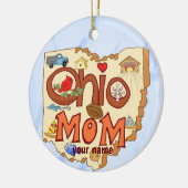 Ohio Mama Keramik Ornament (Links)