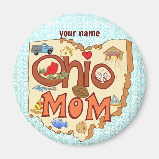 Ohio-Mama-Magnet Magnet (Vorne)