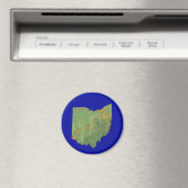 Ohio Map Magnet (In Situ (Geschirrspüler))