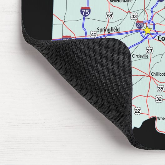 Ohio Map Mousepad (Ecke)