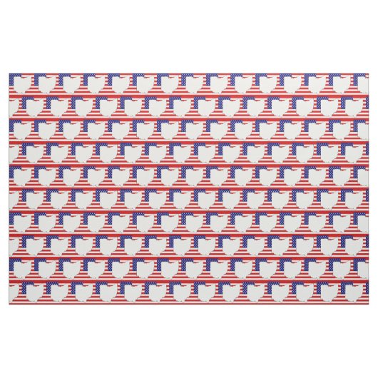 OHIO MAP STOFF (Yard (91,4 cm))