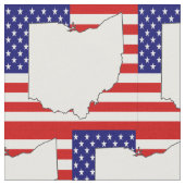 OHIO MAP STOFF (Nahaufnahme)