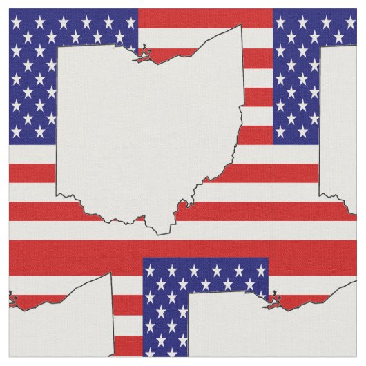 OHIO MAP STOFF (Nahaufnahme)