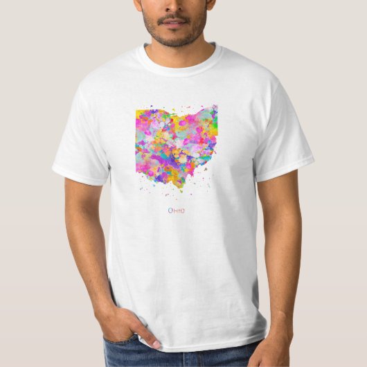 Ohio Map T Shirt (Vorderseite)