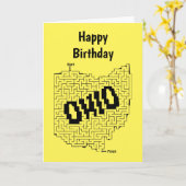 Ohio Maze Puzzle Karte (Gelbe Blume)