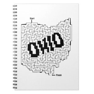 Ohio Maze Puzzle Notizblock