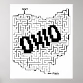 Ohio Maze Puzzle Poster (Vorne)