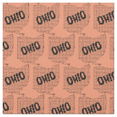 Ohio Maze Puzzle Stoff (Nahaufnahme)