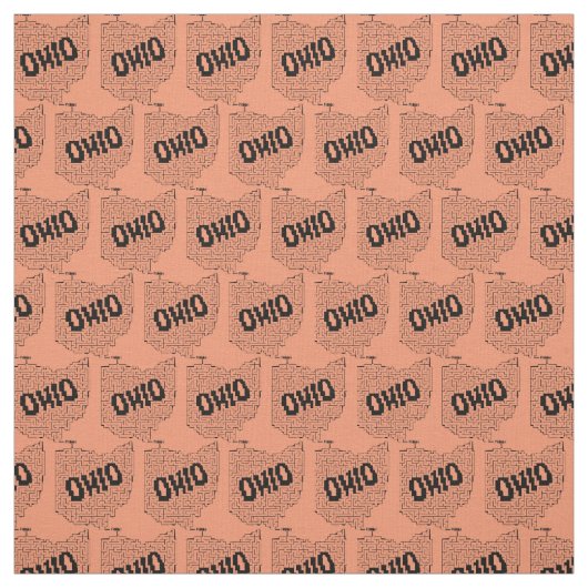 Ohio Maze Puzzle Stoff (Muster)