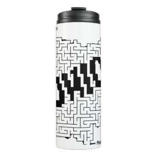 Ohio Maze Puzzle Thermosbecher