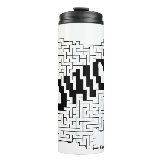Ohio Maze Puzzle Thermosbecher (Vorderseite)
