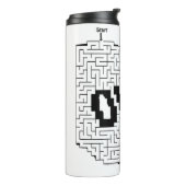 Ohio Maze Puzzle Thermosbecher (Nach links gedreht)