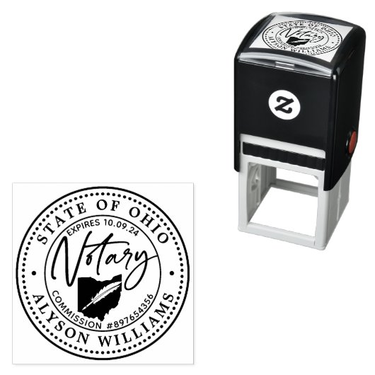 Ohio Modern Notary Public Permastempel (Beispiel)