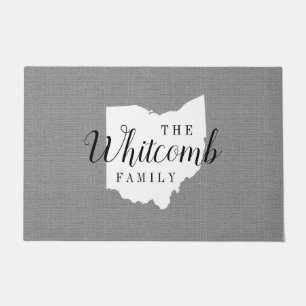 Ohio Monogram Staat Doormat Fußmatte