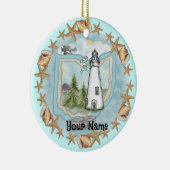 Ohio Muscheln Leuchtturm Keramik Ornament (Rechts)