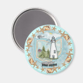 Ohio Muscheln Leuchtturmmagnet Magnet (Vorderseite/Rückseite)