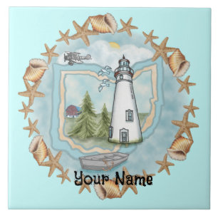 Ohio Muscheln Lighthouse Tile Fliese