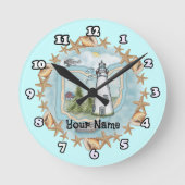 Ohio Muscheln Lighthouse Uhr (Vorderseite)