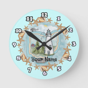 Ohio Muscheln Lighthouse Uhr