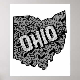 Ohio Musiknotens Poster