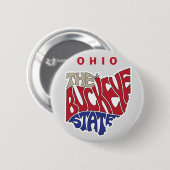 Ohio Nickname Word Art Button (Vorne & Hinten)