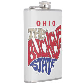 Ohio Nickname Word Art Flachmann (Rechts)