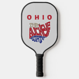 Ohio Nickname Word Art Pickleball Schläger