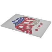 Ohio Nickname Word Art Schneidebrett (Ecke)