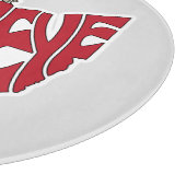 Ohio Nickname Word Art Schneidebrett (Ecke)