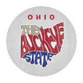 Ohio Nickname Word Art Schneidebrett (Vorderseite)