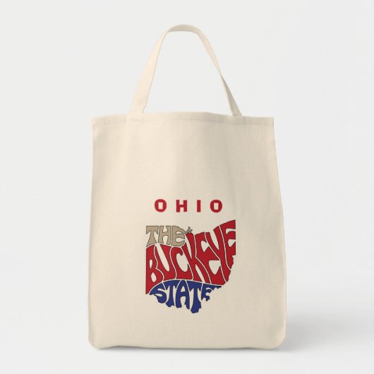 Ohio Nickname Word Art Tragetasche (Vorne)
