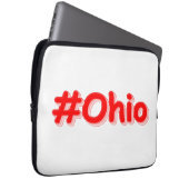 "#Ohio " Niedliches Design. Jetzt kaufen Laptopschutzhülle (Vorne Rechts)