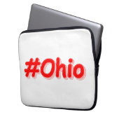 "#Ohio " Niedliches Design. Jetzt kaufen Laptopschutzhülle (Vorderseite Links)