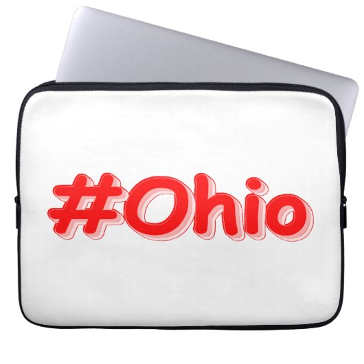 "#Ohio " Niedliches Design. Jetzt kaufen Laptopschutzhülle (Vorderseite)