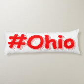 "#Ohio " Niedliches Design. Jetzt kaufen Seitenschläferkissen (Rückseite)