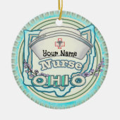 Ohio Nurse Keramik Ornament (Vorne)