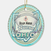 Ohio Nurse Keramik Ornament (Links)