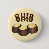 Ohio OH Peanut Butter Buckeye Buck Eye Nut Candy Button (Vorderseite)