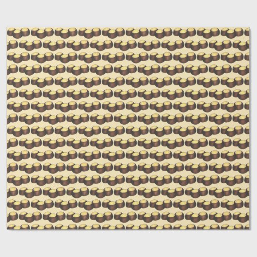 Ohio OH Peanut Butter Buckeye Buck Eye Nut Candy Geschenkpapier (Flach)