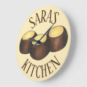 Ohio OH Peanut Butter Buckeye Buck Eye Nut Candy Große Wanduhr (Winkel)