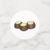 Ohio OH Peanut Butter Buckeye Buck Eye Nut Candy Konfetti (Klein Vorderseite)