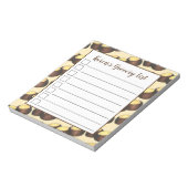 Ohio OH Peanut Butter Buckeye Buck Eye Nut Candy Notizblock (Rotiert)